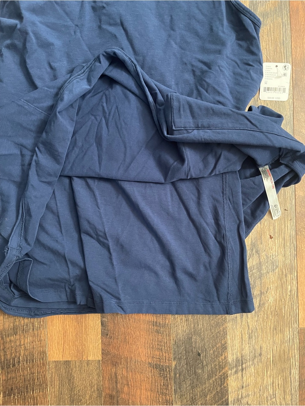 FP Movement by Free People Black Grape Hot Shot Mini Romper in Deep Navy - Picture 5 of 6